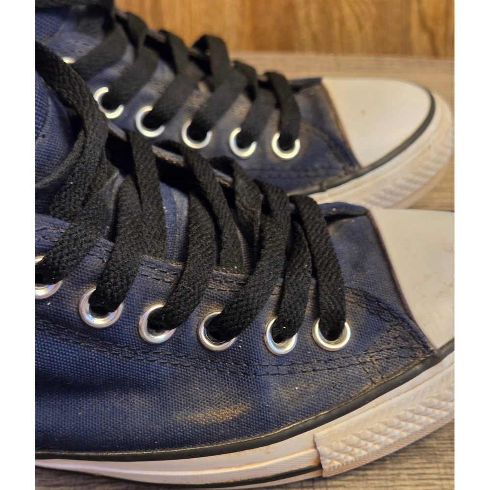 Converse Chuck Taylor All Star High Street Mid Sneakers Mens 7.5 Womens 9.5 Navy - Picture 2 of 11